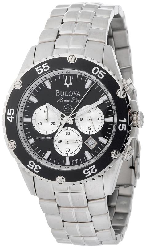 bulova mens sea master watches low prices|bulova marine star 98h25 bezel.